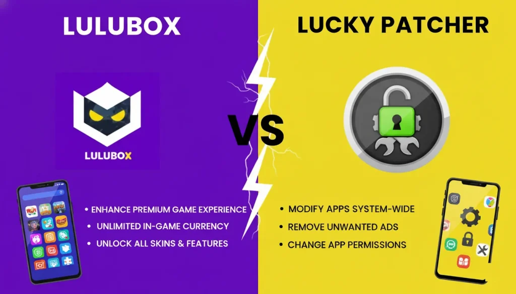 Personalization Choice, Lucky Patcher Vs. Lulubox