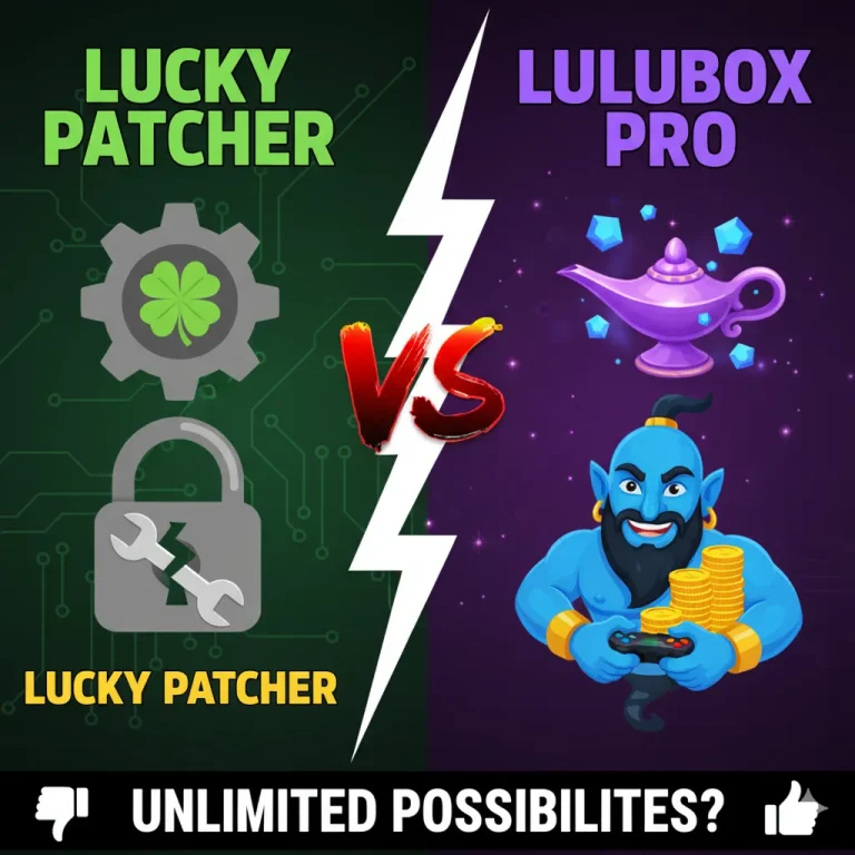 Comparison of Lucky Patcher and Lulubox Pro