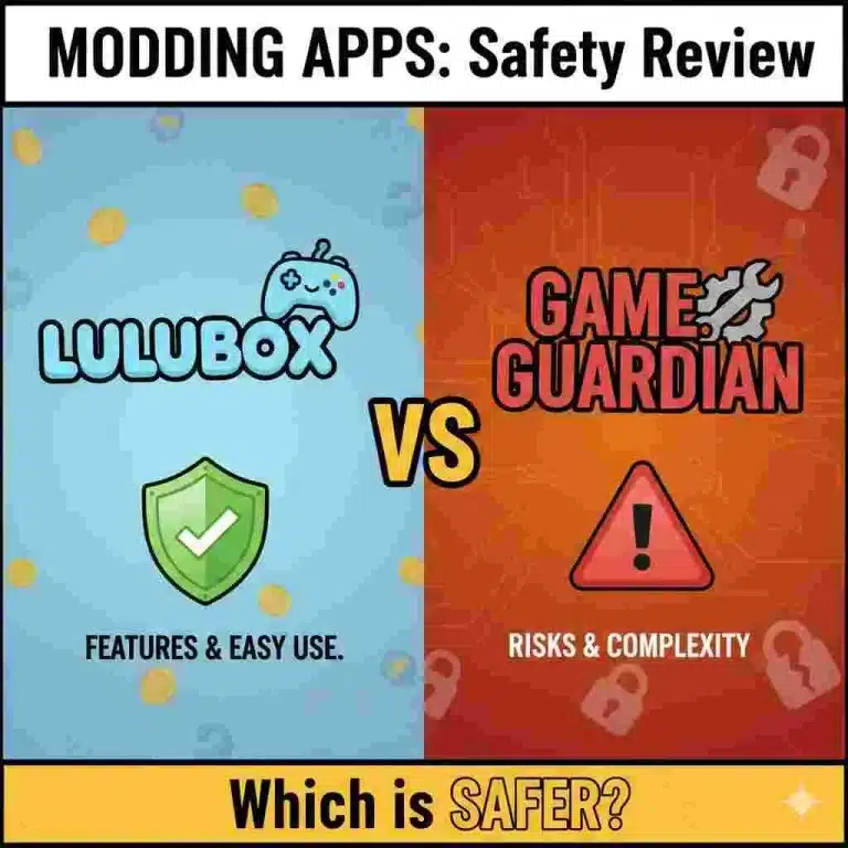 Comparison of modding apps' safety features